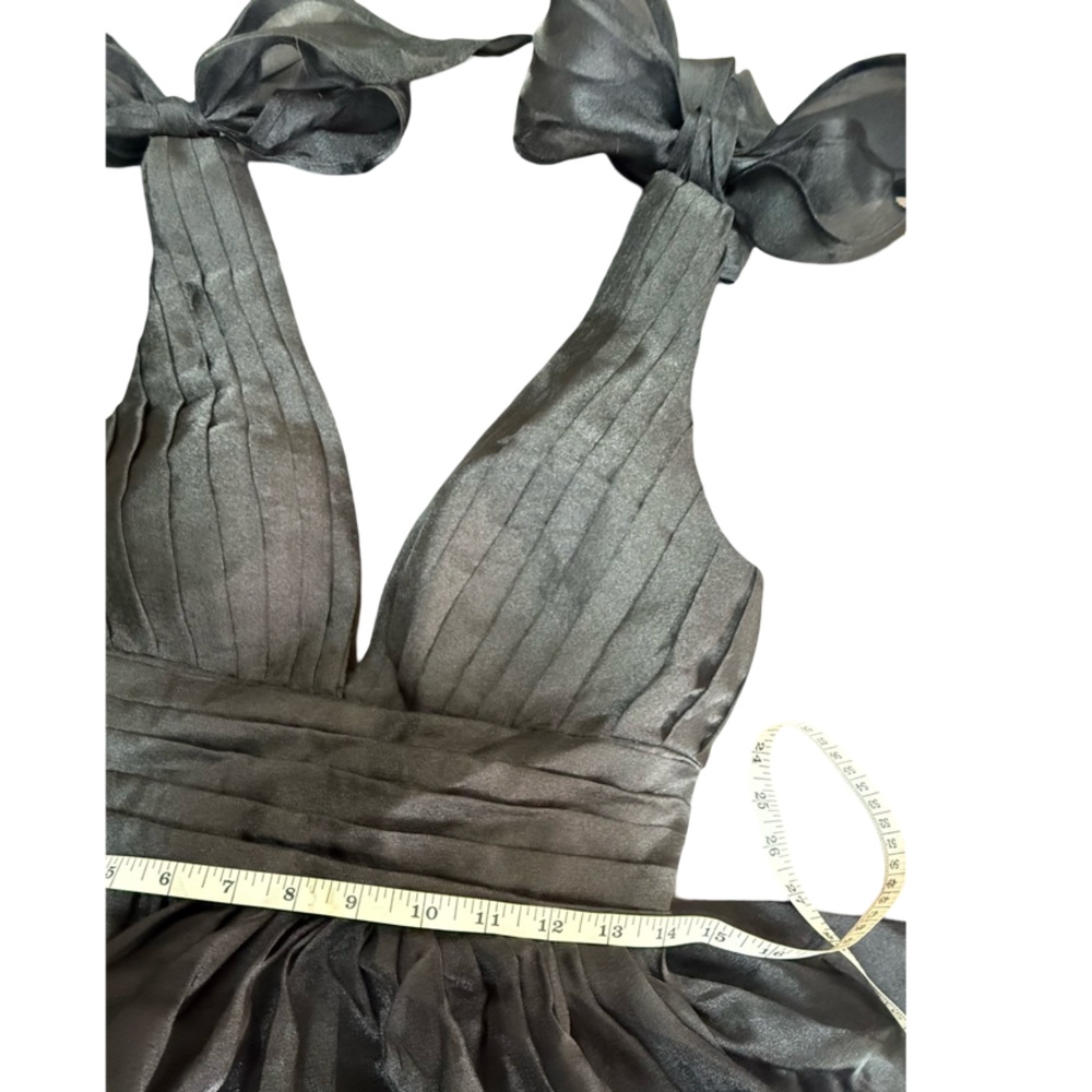 Ceremony Gown – Gothic Ruffle Dress with Slit & Bows” NWOT-Small - Picture 13 of 17